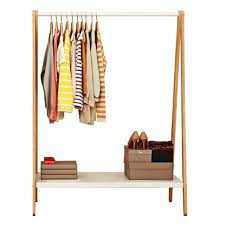 16 Clever Clothes And Shoe Racks Vurni Clothing Rack Wood Clothes Shoe Rack Furniture