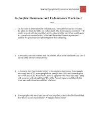Incomplete and codominant traits worksheet key, incomplete dominance and codominance worksheet answer key and answer key. Worksheet Incomplete Dominance And
