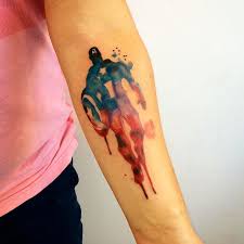 Captain america tattoos are remarkably popular with the marvel lovers and among the most adored superheroes of all time. Kym Munster On Instagram Captain America The Start Of A Sleeve For David Superhero Captainamerica Captainamer Marvel Tattoos Geek Tattoo Avengers Tattoo