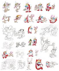 Ren and stimpy coloring pages. Pin On Character
