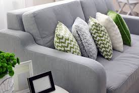 White couch with green pillows. 35 Sofa Throw Pillow Examples Sofa Decor Guide Pillows For Grey Couch Couch Decor Cushions On Sofa