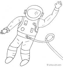 Astronaut Ausmalbild Gratis Ausdrucken Ausmalen Artus Art