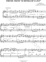 Theme From Schindler S List From Schindler S List Sheet Music Piano Solo In C Major Download Print Piano Music Piano Sheet Music Sheet Music