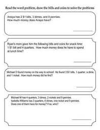 Math for week of july 12. Money Word Problems Worksheet Primary Grades Go Math Aligned Money Word Problems Go Math Word Problem Worksheets