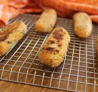 Süßkartoffel Stäbchen mit Kichererbsen