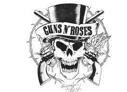 Guns N Roses Logo Preto E Branco Pesquisa Google Posteres De Rock Rock Arte Adesivos De Banda