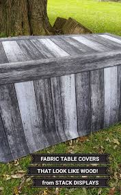 Need A Unique Table Cover For Your Next Event Check Out The Custom Printed Table Covers From Stack Displays Sta Table Covers Craft Show Table Stack Displays