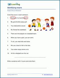 Nouns online worksheet for grade 3. Grade 2 Nouns Worksheets K5 Learning