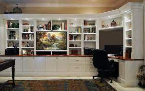 Ikea spice racks used for a home office. Schreibtisch Bucherregal Wand Einheit Luxus Home Office Mobel Erstellt Von Einem Combo Walnuss Platane Desk Wall Unit Built In Wall Units Bookcase Wall Unit