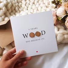 Here are some ideas to consider. Five Years Wood You Believe It 5th Anniversary Card By Design By Eleven Notonthehighstreet Com