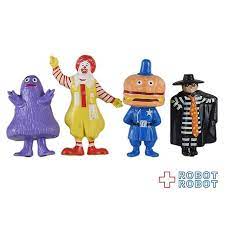 カナダのマクドナルドのpvc 4種セット mcdonald s happy meal canada pvc figure set サイズ高さ約67 5センチ ドナルド ronald ビッグマックポリス big mac police グリマス grimace ハンバーグラー hamb グリマス ビッグマック ドール