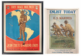 Your walls are a reflection of your personality, so let them speak with your. Two Rare Early Wwii U S Marine Corps Recruiting Posters