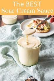 Sour Cream Enchilada Sauce The Versatile Sauce Dishes Delish In 2020 Sour Cream Enchiladas Sour Cream Enchilada Sauce Sour Cream Sauce