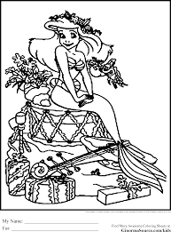 Color our princess ariel coloring page & kids can celebrate the little mermaid movie. Disney Princess Christmas Coloring Pages Novocom Top