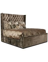 69h x 86w x 92d. Luxury Modern Chic Tufted Bed