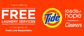 Free Tide Laundry Services For First Responders In Select Cities Swaggrabber In 2020 Tide Laundry Laundry Service Free Tide