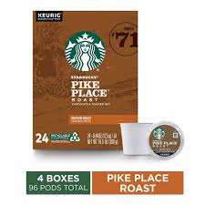 Starbucks Pike Place Roast Coffee K Cup Pods 96 Count As Low As 0 35 Per Cup Become A Coupon Queen In 2020 Starbucks Coffee Roasting Coffee Pods