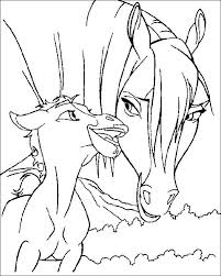 Match the halves of cartoon horses worksheet. Coloring Pages Spirit The Wild Horse Picture 4