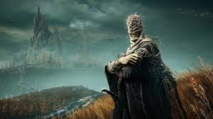 Concept art showing the Erdtree and surrounding area in Elden Ring