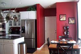 Mztray S Kitchen Red Kitchen Walls Red Kitchen Decor Outdoor Kitchen Cabinets