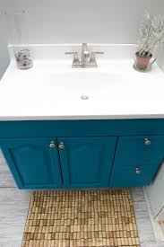 Beach Themed Bathroom Vanity Upcycled With Teal Paint And New Countertop Beach Theme Bathroom Vintage Bathroom Vanities Bathroom Themes