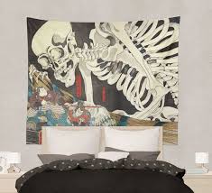 Mitsukuni Defying The Skeleton Spectre Invoked By Princess Takiyasha Mitsukuni Defies The Skeleton Spectre Utagawa Kuniyoshi Etsy Tapestry Japanese Artists Kuniyoshi