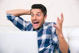 Come in, learn the word translation very excited and add them to your flashcards. Portrait Of A Very Excited Man Sitting On The Sofa With Laptop Stock Photo Picture And Royalty Free Image Image 45842500
