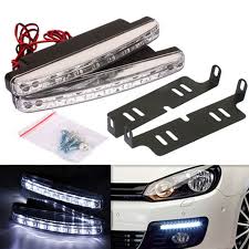 8led Daytime Car Driving Running Lights Drl Fog Lamps For Toyota Sequoia Soarer Sprinter Carib Succeed Urban Volkswagen Volkswagen Touareg Volkswagen Polo Gti