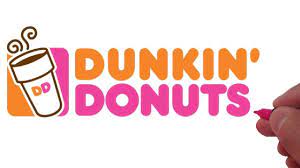 A print ad shows a starting line drawn on the pavement as a car pulls out of a dunkin' donuts parking lot. How To Draw The Dunkin Donuts Logo Youtube