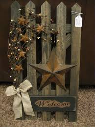 Fence Primitives Kunsthandwerk Deko Zaun Dekorationen