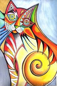 Introducing Karin Zeller One Hundredth Gallery Cat Painting Art Cat Art