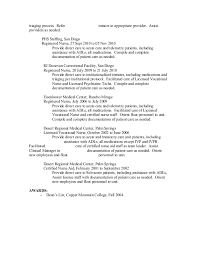 nurse resume eperienced los angeles
