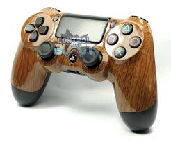 Custom Wood Grain Ps4 Controller Uk Dualshock 4 Ps4 Controller Custom Ps4 Ps4 Controller