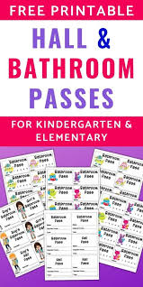 They had to take a bathroom pass with them. Free Printable Bathroom Passes Hall Pass Printables The Artisan Life
