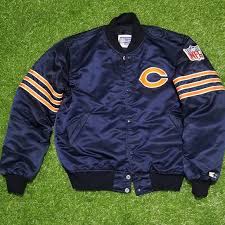Starter Jackets Coats Vintage 985 Chicago Bears Satin Starter Jacket Poshmark