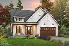 It is especially reminiscent of the mediterranean house with its shallow, sloping tile roof and verandas. Trend Alert Small Farmhouse Plans Blog Floorplans Com