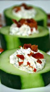 Stuffed Cucumber Cups Recipe Recipes Snacks Zucchini Cups