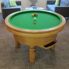 Thanks To The Shape Of That Ellipse Pool Table As Long As The Ball Is Struck With No Adequate Force It Is Impo Pool Table Diy Pool Table Basement Bar Designs