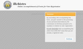 Jun 14, 2021 · the comelec said the mobile registration form app is downloadable through the link, bit.ly/mobileformapp. Comelec Launches Irehistro For Online Voters Registration Philippines Lifestyle News