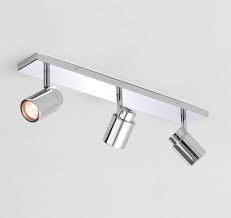 Polished Chrome Triple Spot Light Bar Bathroom Ceiling Light Bathroom Spotlights Ceiling Lights