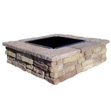 Here are the step by step instructions on building one yourself. Natural Concrete Products Co 28 In X 14 In Steel Wood Random Stone Brown Square Fire Pit Kit Rbsfp The Home Depot Fire Pit Kit Square Fire Pit Fire Pit Essentials