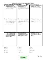 Magic square it contents some squares filled with numbers. Gaslawsmagicsquare Pdf Technical Chemistry Gas Laws Magic Square You Must Show Your Work In The Square Name A A Sample Of Neon Gas Occupies A Volume Course Hero