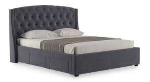 63.75 x 6.25 x 38.375h Aspen Upholstered Storage Bed Urban Ladder