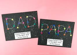 How to make a pop up greeting card | card making ideas: Father S Day Constellation Craft I Heart Crafty Things