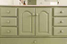 i painted our bathroom vanity! a
