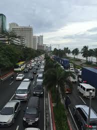 Roxas Boulevard In The Vicinity Of U S Embassy Manila Philippines Traffic During The Afternoon Rush Hour Places To Visit Places Manila