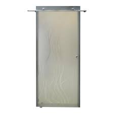 Porte vetro e legno rasomuro. Porta In Vetro Satinato Temperato Serigrafia Effetto Fumo 223x90 Cm Hxl Sp 8 Mm Bricoman