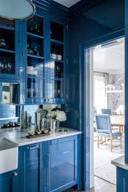 blue serving pantry fine paints of europe kitchen design blue kitchen cabinets