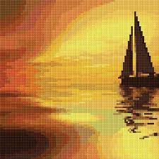 Number of colors used in this chart: Ann Logan 10 Free Patterns Online Boat 3891