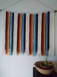 Retro Mexican Serape Wall Hanging Makes You Want To Curl Up On The Couch And Watch The Endless Summer Does Yarn Wall Hanging Wall Hanging Woven Wall Hanging